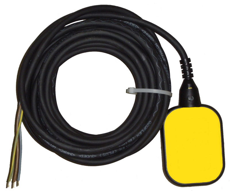ADELID Schwimmschalter, Schwimmerschalter Wasserstandsregler 2m Kabel für  Tauchpumpe Pumpe 125/250V 10A rechteckig